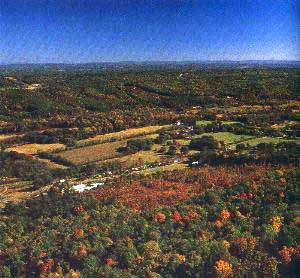 Das Piedmont in North Carolina