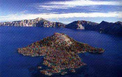 Wizard Island - Crater Lake National Park - Oregon