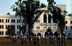 Zitadelle in Charleston, SC von der, der erste Schu&szlig; des B&uuml;rgerkrieges auf Fort Sumter erfolgt sein soll.