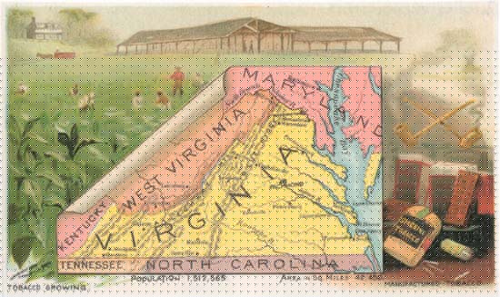 Historische Karte von Virginia